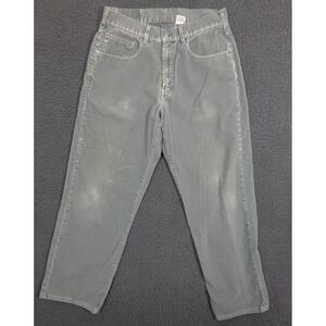 Levis 569 Loose Straight Fit Corduroy Pants Mens 32x36 Gray Vintage 00569-3755